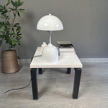 Bamyum Beyaz Mantar Masa Lambası Dekoratif Abajur Çocuk Odası Başucu Lambası Okuma Lambası