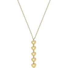 Ily Jewelry Y Model Beş Kalp Kolye