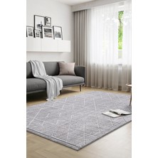 Saraz Halı Yalın Bukle Salon Halısı Hav Vermez Mutfak Halısı  Çocuk Odası Halısı Koridor 5579 Gri