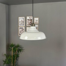 Bamyum Nota Beyaz Tekli Avize Yarım Lale Başlık Salon Mutfak Koridor Hol Otel Cafe Avizesi Lamba Aydınlatma