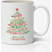 Toyaso Kişiye Özel Yılbaşı Yeni Yıl Christmas Temalı Beyaz Kupa Bardak Sevgiliye Arkadaşa Hediye V15