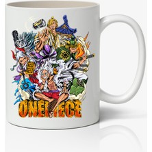 Toyaso One Piece Karakterler Anime Temalı Beyaz Kupa Bardak Sevgiliye Arkadaşa Hediye