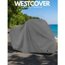 WestCover  Suzuki DR650 Se Arka Çanta Uyumlu (Gri-Kilitli) 4 Mevsim Motosiklet Brandası Örtüsü