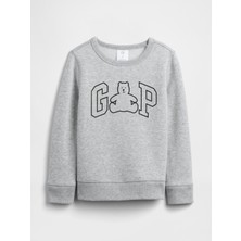 Gap Erkek Bebek Açık Gri Gap Logo Sweatshirt