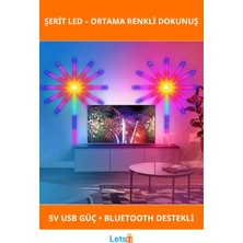 Letsii Rgb Şerit LED Iç Mekan Palmiye Dekoratif Aydınlatma