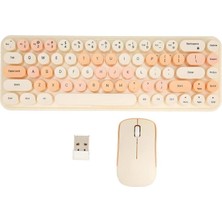 Muggle MU-1763 Kablosuz Klavye Mouse Seti - Sarı