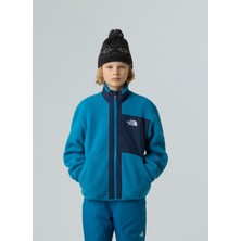 The North Face Düz Mavi Erkek Çocuk Polar Üst NF0A8AZGDDI1-B Yumıorı Full Zıp Jac