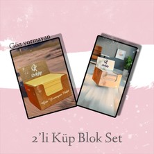 Orbak Kağıtçılık Orküp Bloknot Küp Not 8x8 1. Hamur 80 gr 500'LÜ Mermer Desenli ve 2. Hamur 60 gr | Göz Yormayan Kağıt