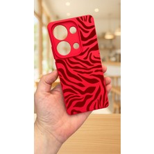 Vip Case Xiaomi Redmi Note 13 4g Uyumlu Zebra Desenli Silikon Darbe Emici Klasik Korumalı Rubber Kılıf