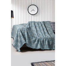 Rell Home Pamuklu Dokulu Koltuk Şalı 170X220 cm – Saçaklı Tv Battaniyesi & Dekoratif Koltuk Örtüsü