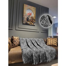 Rell Home Pamuklu Lüks Kaymaz Koltuk Örtüsü | Koltuk Şalı | Çok Amaçlı Örtü