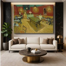Vincent Van Gogh Gece Kahvesi Iç Mekan Resmi Kanvas Tablo Duvar Tablosu Dekoratif Ressam Tablosu