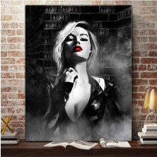 Dekoratif Exposıtıon Hd Dijital Baskı Dikey Kanvas Tablo Oturma Odası Antre Işyeri Dekoru