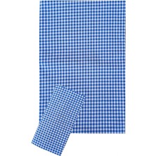 Mira Home Zefir Desen Sofra Bezi Masa Örtüsü 170 x 170 cm Mavi