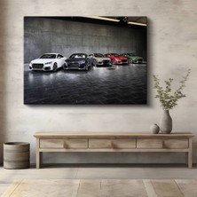 Audi Tt Koleksiyonu Alman Kanvas Tablo Spor Otomobil Serisi Tasarım Tablo