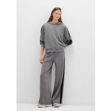 Mavi Gri (TENCEL™) Modal Karışımlı Şerit Detaylı Eşofman Altı 1011104-82577