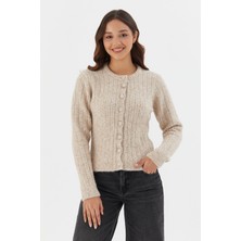 Shopping Shop Bisiklet Yaka Fitilli Triko Hırka Tas