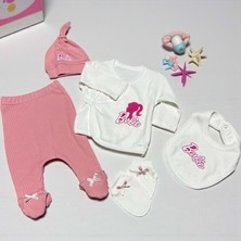 Kız Baskılı Beşli Hastane Çıkışı - CH1032-PEMBE-0 - 3 Ay Pembe