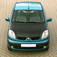 Renault Kangoo (2003–2007) Tam Kaput Koruyucu Suni Deri Maske – Siyah