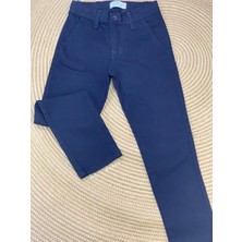 Woorage Erkek Çocuk 5-14 Yaş Kanvas Pantolon 5037 Lacivert