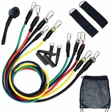 MCM Group 11 Parça Lateks Egzersiz Bandı Çekme Halatı Egzersiz Seti