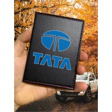 Nurdic Tata Desenli Ruhsat Kabı Logolu Oto Ruhsat Kılıfı Vinleks Deri Dikişli Araç Ruhsat Koruyucu