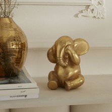 Karaca Home Elephant Biblo Gold 9X9X12 cm
