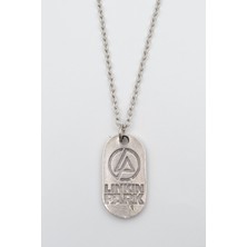 IDR Linkin Park Gümüş Kaplama Düz Zincir Kolye