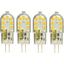 Avarson (4 adet) OSAKA 12VOLT 3W Sarı Işık (3000K) G4 Duylu LED Kapsül Ampul