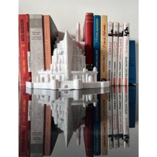 Yaratıcı Sanatlar Atölyesi Yüzüklerin Efendisi Minas Tirith Şehri Kitap Tutucu Kitap Tutucu Book Nook Taş Döküm Ağır Ürün