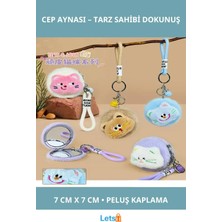Letsii Sevimli Peluş Yumuşak Cep Aynası Anahtarlık Tasarım