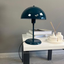 Bamyum Mantar Masa Lambası Deniz Yeşili Modern Metal Masa Aydınlatma Modelleri Çalışma Lambası Abajur