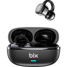 Bix Ows1 Bluetooth 5.4 Ultra Hafif Open-Ear Tasarım Klipsli Kablosuz Kulak Içi Kulaklık