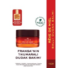 Nuxe  Rêve De Miel Besleyici Onarıcı Dudak Balmı 15 Gr+Çok Amaçlı Kuru Yağ 10ML Hediye