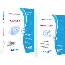 Egem Eğitim Yayınları Aöf 1. Sınıf Adalet ve Ingilizce I Güz Dönemi Konu Anlatımlı Soru Bankası