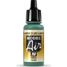 Vallejo 71267 18 ml. Light Green RLM25, Model Air Serisi Model Boyası