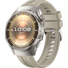 Sneezy Huawei Watch Gt6 Pro 46MM Ile Uyumlu Spor Silikon Metal Tokalı Soft Saat Kordonu