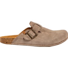 N275 Kadın Terlik N5796 El Naturalista Sılk Suede Taupe / Balance