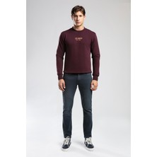 Lee Cooper Frose Erkek O Yaka Sweatshirt Mürdüm