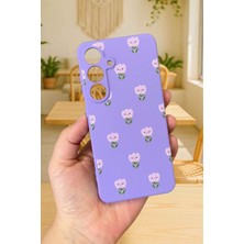 Vip Case Samsung Galaxy S25 - Mini Lale Desenli Silikon Darbe Emici Klasik Korumalı Rubber Kılıf