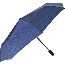 Turanyolu Puantiyeli Mini Şemsiye – 52 cm Açılır, 17 cm Katlanır, Çanta Boy