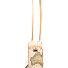 Silver & Polo Pudra - A.taba SP1011 Kadın Askılı Cüzdanlı Telefon Çantası