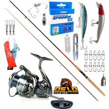 Oslo Next 4000 270CM 10-35GR Remixon Red Zoom Karbon Rapala Maket Balık Spin Olta Takımı Seti