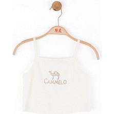 Nk Kids Kız Çocuk 8-14 Yaş Askılı Crop 38306 Krem