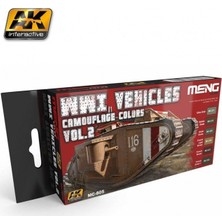 Ak Interactive AK 805 WWI Araçları Kamuflaj Renkleri Model Boyası Seti 6x17ml Vol.2