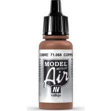 Vallejo 71068 18 ml. Copper, Model Air Serisi Model Boyası