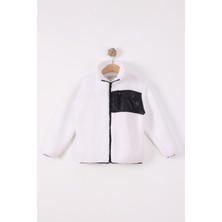 Monox Çocuk Lastik Manşetli Fermuarlı Unisex Kuzu Wellsoft Peluş Ceket