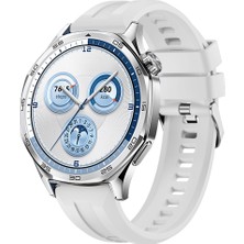 Sneezy Huawei Watch Gt5 46MM Ile Uyumlu Spor Silikon Metal Tokalı Soft Saat Kordonu