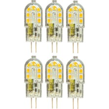 Avarson (6 adet) OSAKA 12VOLT 3W Sarı Işık (3000K) G4 Duylu LED Kapsül Ampul