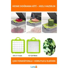 Letsii Çok Fonksiyonlu Kesme Doğrama Kiti Hızlı ve Güvenli Mutfak Aracı